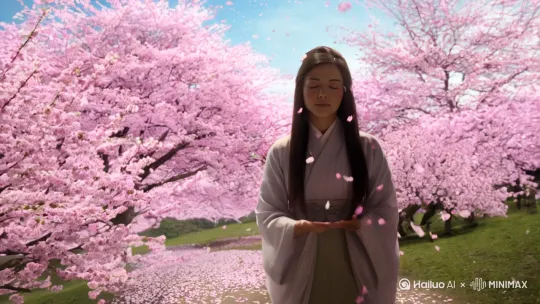 【春日恋樱🌸】

春日的微风，拂过脸颊，带来一丝温柔的暖意。樱花树下，一位东方美女驻足凝望，仿佛时间在此刻静止。花瓣如雪般飘落，轻盈地划过她的肩头，落在她的掌心，像是春天的私语，诉说着短暂却绚烂的美好。

她轻轻闭上眼，感受着樱花盛放的瞬间，心中泛起阵阵涟漪。那一抹淡粉，仿若少女的心事，纯净而含蓄，带着对未来的期许与憧憬。每一片花瓣，都是春日的情书，写满了柔软与期待。

漫步在樱花小径，她的身影与花影交织，仿佛融入了这片粉色的梦境。风起时，花瓣如雨，纷纷扬扬，落在她的发间、衣摆，仿佛为她披上了一层温柔的纱衣。她伸出手，想要抓住这份美好，却发现，樱花的美，正是不经意间的短暂与永恒。

她相信，这盛放的樱花，像是生命中每一个值得珍惜的瞬间——即使转瞬即逝，却依然耀眼夺目。正如她此刻的心境，怀揣着对美好的向往，在春风中安然绽放。

🌸「樱花落尽，春意未尽，愿你如花般，在属于自己的季节里，绽放最美的模样。」🌸

#樱花 #春日限定 #赏樱时刻 #心之所向 #遇见美好 by Hailuo AI Video Generator