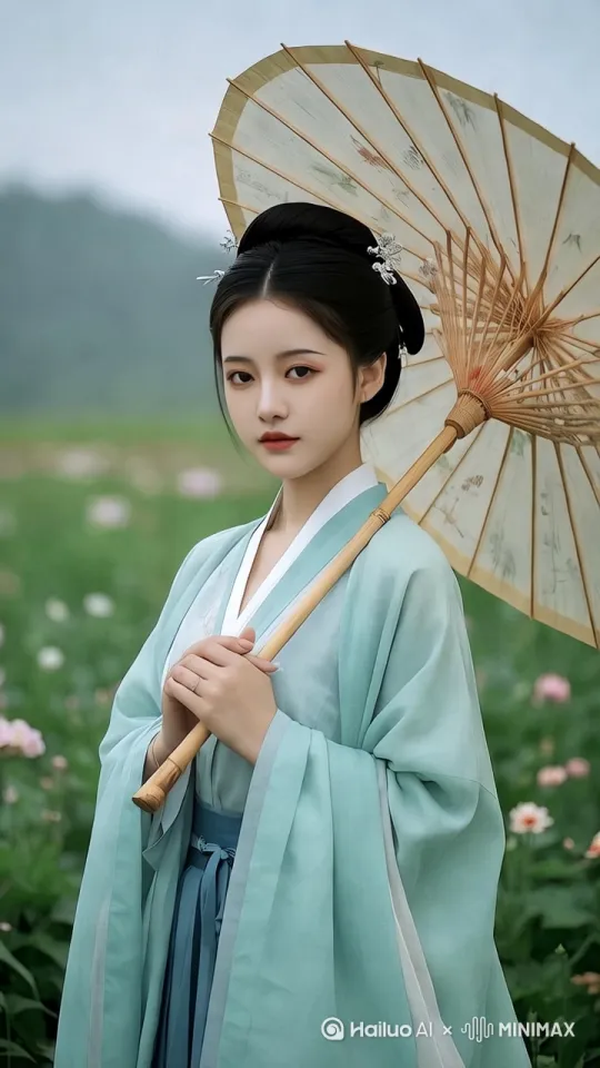- 镜头运动：`zoom in`（放大）、`slow pan left`（慢速左移）、`dolly shot`（推拉镜头）  
  - 自然动态：`gentle breeze`（微风）、`flowing water`（流水）、`swaying hair`（头发飘动）  
  - 人物动作：`blinking eyes`（眨眼）、`subtle smile`（微笑）、`turning head`（转头） by Hailuo AI Video Generator