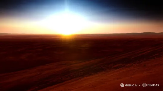 在火星上看日出 by Hailuo AI Video Generator