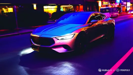 我买了一辆车，去参加同学聚会，接同学回家[右移,左摇,跟随] by Hailuo AI Video Generator