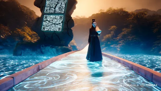 将《孟婆汤不加糖》的歌词意拍成视频，以下是歌词：
奈何桥头点单，
‘孟婆汤，去冰无糖’ ，
她舀起一勺前世， 
浮沫里沉着未化的倔强。

三生石碎成二维码 ，

扫不出你眼角那抹朱砂 ，
彼岸花在系统里腐化 ，
我按下CTRL+Z撤销孟婆的话 。

这碗汤 苦得够呛，

像冷萃美式喝到天亮 ，

记忆在胃里翻涌成章 ，
来世我要反写生死簿 ，
把遗忘标价 ，

卖给缺爱的人间市场 ，

孟婆在熬那第七遍的汤，

汤里浮着Wi-Fi信号 。

我偷加一勺过期的理想，

它结晶成盐的模样 ，

轮回管理处警报响，
有个灵魂正带着刺青投胎，

前额刻着『绝不原谅』

这碗汤 ，黑客都破译不了配方 ，

苦到银河系坍成跳跳糖 ，
把奈何桥焊成滑板冲浪 。
逆着轮回时序 ，

撞碎孟婆的功德墙 ，

有灵魂在批量下载月光，

孟婆汤掺了三成的忘情水，

但总有人偷偷用回忆以物易物。

转世快递柜塞满未签收的遗憾，

取件码是墓碑上的生辰八字，

是谁在孟婆汤里种甘蔗，

根须扎进地狱十八层，

来年长出甜味反攻天堂 。



[变焦推进,晃动,跟随] by Hailuo AI Video Generator