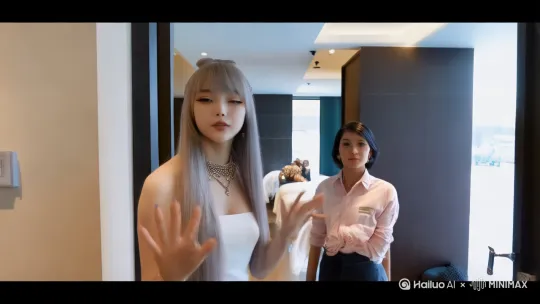 场景设定：

你（主持人/博主）和你的朋友（朋友/助理）一起去探访一家新开的按摩店。你们打算通过对话的形式，向观众展示这家店的整体环境、服务质量和体验感受。

对话开始

你：大家好！今天我们来到了这家新开的按摩店，听说这里的技师手法非常专业，环境也很不错。我们一起去看看吧！

朋友：是啊，我最近工作压力大，正想找个地方好好放松一下。这家店看起来挺高档的，装修很有格调。

你：没错，一进门就能闻到淡淡的精油香味，让人瞬间放松下来。我们先去接待区看看。

接待区

接待员：欢迎光临，请问有预约吗？

你：有的，我们之前在网上预约了。

接待员：好的，我们这边对有预约的客户都是安排预约的针对项目，请跟我来，我带你们去换鞋，然后就可以开始你们的按摩体验了。

朋友：这里的接待服务很周到，感觉很贴心。人美心灵

你：是啊，细节决定成败，从接待就能看出这家店的品质。

更衣室

朋友：哇，这里的更衣室也很干净整洁，还有独立的私人空间。

你：没错，隐私保护得很好，让人感觉很安心。这地对客户隐私保护做的是很好的

朋友：我已经开始期待接下来的按摩了。

按摩房间

技师：你们好，我们是本店的预约技师。技师们都站成一排的，看不上还可以换下一批。我们要做到让你们从手法到形象都让你们心里舒舒服服的

你：好的，麻烦你了。

技师：请告诉我你们的偏好和需要加强的部位。

朋友：我最近心情不是很好，可以多陪我聊一会天吗。一边聊天一边按摩。情绪价值先拉满。

技师：当然可以，我会根据你的需求要对你进行服务的

你：这里的房间也很安静，背景音乐让人很放松。

朋友：是啊，感觉整个人都放松下来了。

按摩过程中

你：技师的手法很专业，力道适中，感觉每个穴位都被精准地按到了。

朋友：没错，很好我整个人都身心愉悦了。

技师：如果有任何不适或需要调整的地方，请随时告诉我。

你：好的，谢谢。

朋友：我觉得这家店的技师真的很专业，服务也很周到。

按摩结束后

技师：按摩结束了，请慢慢起身，不要急着站起来。

你：谢谢，感觉整个人都轻松了很多。

朋友：是啊，我的肩膀舒服多了。

技师：不客气，如果还有任何需要，随时告诉我们。

你：我们会在点评网站上给你们一个好评，真的很满意。

朋友：没错，推荐大家来体验一下。

总结

你：今天的按摩体验非常棒，环境、服务和技师的手法都让我们很满意。如果你也想找个地方放松一下，这家店绝对值得一试。

朋友：是啊，特别是对于我们这些工作压力大的人来说，这里是一个很好的放松场所。

你：感谢大家的观看，我们下次再见！

朋友：拜拜！ by Hailuo AI Video Generator