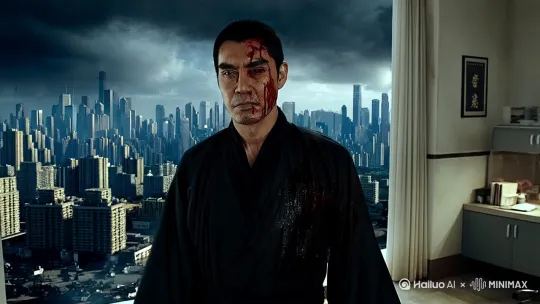第一战神

在繁华与黑暗交织的滨海城，林羽，这位被尊为“第一战神”的男人，刚刚结束一场恶战。他身着染血的黑袍，深邃的眼眸中透着令人胆寒的杀气。

滨海城表面上是商业繁荣的大都市，实则被各方势力暗中操控。林羽曾是地下世界令人闻风丧胆的存在，凭借着超凡的身手和智慧，统领着一支神秘的力量。但多年的腥风血雨让他心生倦意，为了守护心中的宁静，他选择退隐，在滨海城的角落经营一家小小的诊所。

这天，林羽正在诊所为一位老人诊治，突然，一群黑衣人闯入。为首的是个脸上有道狰狞伤疤的男子，他冷笑着说：“林羽，别以为躲在这里就能逃过，当年你灭了我们兄弟，今天就是你的死期！”林羽眉头微皱，眼中闪过一丝寒光：“我已退隐，你们莫要逼我。”然而，黑衣人并不打算放过他，瞬间一拥而上。林羽身形一闪，如鬼魅般穿梭在人群中，拳脚间皆是凌厉的杀招，眨眼间，黑衣人便横七竖八地倒在地上。

解决完黑衣人，林羽心中却泛起不安。他知道，麻烦才刚刚开始。果不其然，没过多久，滨海城的地下世界传出消息，各方势力正在集结，准备联手对付他。与此同时，林羽发现自己的诊所附近时常有可疑人员徘徊。

而在明面上，滨海城最大的商业集团——王氏集团，正在举办一场盛大的慈善晚宴。王氏集团表面上是合法的商业巨头，背后却与地下势力有着千丝万缕的联系。晚宴上，王家家主王耀宗正与众人谈笑风生，实则他的目光一直留意着台下的一举一动，他知道，林羽的出现将会打破滨海城现有的微妙平衡。

林羽决定主动出击，他开始调查这些势力背后的阴谋。在一次追踪中，他发现了一个惊人的秘密：原来，这些势力联合起来，是为了抢夺一份关乎滨海城命脉的神秘文件，而这份文件，据说与林羽曾经的一段经历有关。在调查过程中，林羽结识了一位名为苏瑶的女子，她看似是普通的白领，实则有着不为人知的身份。苏瑶暗中帮助林羽，两人在危险中逐渐产生了感情。

随着调查的深入，林羽发现自己陷入了一个更大的圈套。原来，王耀宗才是这场阴谋的幕后黑手，他不仅想抢夺文件，还企图利用林羽引发地下世界的大乱，从而实现自己一统滨海城的野心。

决战之日终于来临，林羽独自一人来到王耀宗的老巢。这里布满了重重陷阱和杀手，但林羽毫无惧色。他凭借着精湛的武艺和过人的智慧，一路过关斩将，最终站在了王耀宗的面前。王耀宗看着林羽，眼中露出疯狂的神色：“林羽，今天就是你的死期，滨海城将在我的掌控之下！”林羽冷冷一笑：“你太天真了，你的阴谋不会得逞。”

一场惊心动魄的大战就此展开，两人你来我往，互不相让。关键时刻，苏瑶突然出现，她为了保护林羽，挡下了王耀宗致命的一击。林羽悲痛欲绝，心中的怒火被彻底点燃，他爆发出前所未有的力量，最终将王耀宗击败。

经过这场大战，滨海城的地下世界重新洗牌，林羽也成为了人们心中真正的英雄。他继续经营着自己的诊所，守护着这片他深爱的土地，而他与苏瑶的故事，也成为了滨海城的一段传奇。 by Hailuo AI Video Generator