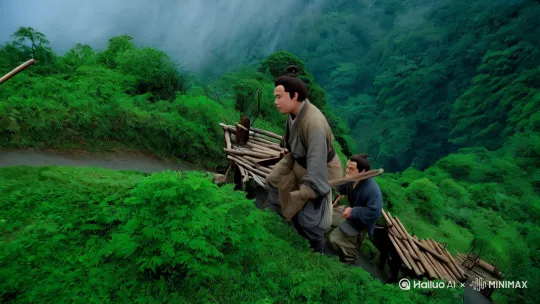 ### 天仙配

很久很久以前，在一个名叫青溪的小村庄里，住着一位名叫董永的年轻樵夫。董永自幼父母双亡，家境贫寒### 天仙配

很久很久以前，在一个名叫青溪的小村庄里，住着一位名叫董永的年轻樵夫。董永自幼父母双亡，家境贫寒，但他心地善良，勤劳朴实，每天靠砍柴为生。尽管生活艰辛，董永从未抱怨过，总是乐于助人，深受村民们的喜爱。

有一天，董永像往常一样上山砍柴。走到半山腰时，他突然听到一阵微弱的哭泣声。循声而去，他发现一只受伤的白狐被困在猎人的陷阱里。董永心生怜悯，小心翼翼地靠近，用随身携带的工具撬开陷阱，将白狐救了出来。白狐感激地看着董永，用鼻子轻轻蹭了蹭他的手，然后一瘸一拐地消失在树林中。

董永并不知道，这只白狐其实是天上的一位仙女，名叫织女。织女因触犯天条，被贬下凡，化作白狐受罚。她在天上掌管着织锦的工作，美丽而聪慧。获救后，织女对董永的善良和勇敢心生爱慕，决定化作人形报答他。

几天后，董永在溪边遇到一位美丽的女子，她自称名叫织女，因家乡遭难，流落至此，无处可去。董永见她孤苦无依，心生怜悯，便将她带回家中，暂作安置。织女心灵手巧，不仅擅长家务，还精通织锦。她用灵巧的双手织出了许多精美的锦缎，帮助董永改善了生活。

随着时间的推移，董永和织女之间产生了深厚的感情。他们在村民的祝福下，结为夫妻，过上了幸福美满的生活。织女用她的智慧和勤劳，帮助村庄发展农业和手工业，使村民们的生活逐渐富裕起来。

然而，天上的王母娘娘得知织女私自下凡，并与凡人成亲，勃然大怒。她派遣天兵天将下凡捉拿织女，强行将她带回天庭。董永得知消息后，心急如焚，拼命追赶，但终究无法与天兵抗衡，只能眼睁睁地看着织女被带走。

织女被带回天庭后，被囚禁在银河的另一边，与董永天各一方。她日夜思念着董永，泪水化作点点繁星，洒落在银河之中。董永则每天在溪边徘徊，思念着织女，期盼着能再次相见。

王母娘娘被两人的真情所感动，决定给他们一次机会。她允许织女每年七月初七与董永相会一次。这一天，成千上万只喜鹊在天河上搭起一座鹊桥，让织女和董永得以短暂团聚。

从此以后，七月初七成为了中国传统的“七夕节”，象征着忠贞不渝的爱情。每到这一天，人们都会仰望星空，祈求爱情美满，家庭幸福。而董永和织女的故事，也成为了民间广为流传的美丽传说，感动着一代又一代的人。

这个故事告诉我们，真爱可以超越一切障碍，即使天各一方，心灵的契合和思念也能让有情人终成眷属。但他心地善良，勤劳朴实，每天靠砍柴为生。尽管生活艰辛，董永从未抱怨过，总是乐于助人，深受村民们的喜爱。

有一天，董永像往常一样上山砍柴。走到半山腰时，他突然听到一阵微弱的哭泣声。循声而去，他发现一只受伤的白狐被困在猎人的陷阱里。董永心生怜悯，小心翼翼地靠近，用随身携带的工具撬开陷阱，将白狐救了出来。白狐感激地看着董永，用鼻子轻轻蹭了蹭他的手，然后一瘸一拐地消失在树林中。

董永并不知道，这只白狐其实是天上的一位仙女，名叫织女。织女因触犯天条，被贬下凡，化作白狐受罚。她在天上掌管着织锦的工作，美丽而聪慧。获救后，织女对董永的善良和勇敢心生爱慕，决定化作人形报答他。

几天后，董永在溪边遇到一位美丽的女子，她自称名叫织女，因家乡遭难，流落至此，无处可去。董永见她孤苦无依，心生怜悯，便将她带回家中，暂作安置。织女心灵手巧，不仅擅长家务，还精通织锦。她用灵巧的双手织出了许多精美的锦缎，帮助董永改善了生活。

随着时间的推移，董永和织女之间产生了深厚的感情。他们在村民的祝福下，结为夫妻，过上了幸福美满的生活。织女用她的智慧和勤劳，帮助村庄发展农业和手工业，使村民们的生活逐渐富裕起来。

然而，天上的王母娘娘得知织女私自下凡，并与凡人成亲，勃然大怒。她派遣天兵天将下凡捉拿织女，强行将她带回天庭。董永得知消息后，心急如焚，拼命追赶，但终究无法与天兵抗衡，只能眼睁睁地看着织女被带走。

织女被带回天庭后，被囚禁在银河的另一边，与董永天各一方。她日夜思念着董永，泪水化作点点繁星，洒落在银河之中。董永则每天在溪边徘徊，思念着织女，期盼着能再次相见。

王母娘娘被两人的真情所感动，决定给他们一次机会。她允许织女每年七月初七与董永相会一次。这一天，成千上万只喜鹊在天河上搭起一座鹊桥，让织女和董永得以短暂团聚。

从此以后，七月初七成为了中国传统的“七夕节”，象征着忠贞不渝的爱情。每到这一天，人们都会仰望星空，祈求爱情美满，家庭幸福。而董永和织女的故事，也成为了民间广为流传的美丽传说，感动着一代又一代的人。

这个故事告诉我们，真爱可以超越一切障碍，即使天各一方，心灵的契合和思念也能让有情人终成眷属。[跟随,上摇][左移,右摇,跟随][变焦拉远][变焦推进][左摇,下降][左移,右摇,跟随] by Hailuo AI Video Generator