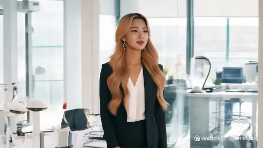 一位美女在一家IT公司做主管 by Hailuo AI Video Generator