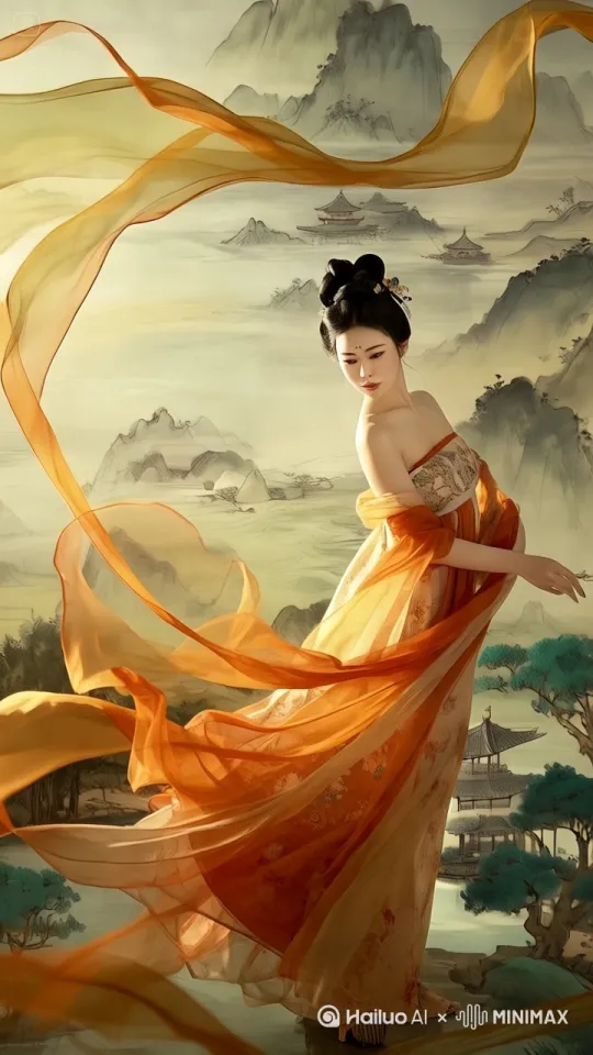 女性迎面飞来[左移,右摇,跟随][右移,跟随]， by Hailuo AI Video Generator