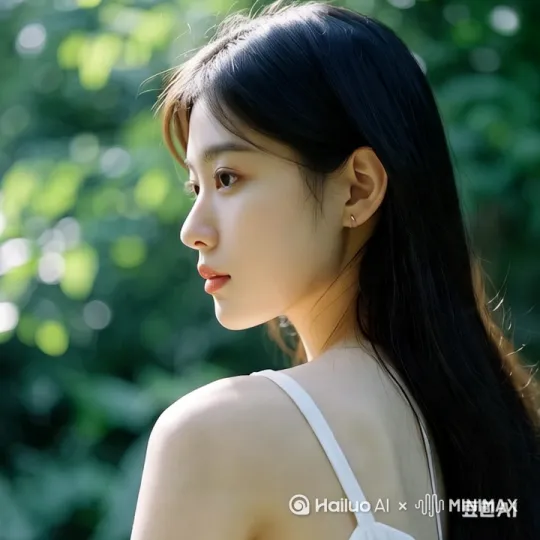 闪电声变身白色九尾狐，镜头拉远，轻纱，抹胸，俏丽脸庞，人身，九尾身后展示，全景展示，背景，闪电 雷声。微微雨幕 by Hailuo AI Video Generator