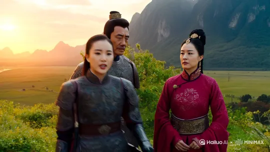“秦川，两个人的未来，并不是我在外打拼养家，你在家貌美如花，而是我们势均力敌， 我很好，你也不差。”
“我唐冰瑶率兵出征三年，接连收回天云城，临石城两处失地，将南蛮军打退百里，士兵敬仰，国民爱戴。”
“更是大武皇朝陛下亲封的‘白玉战将’。”
“皇后赞誉我乃天下女子表率。” by Hailuo AI Video Generator