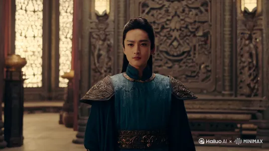 霸气人物 镜头最后写上 付艺博 by Hailuo AI Video Generator