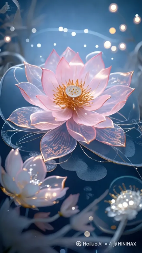 荷花绽开[左移,上升] by Hailuo AI Video Generator