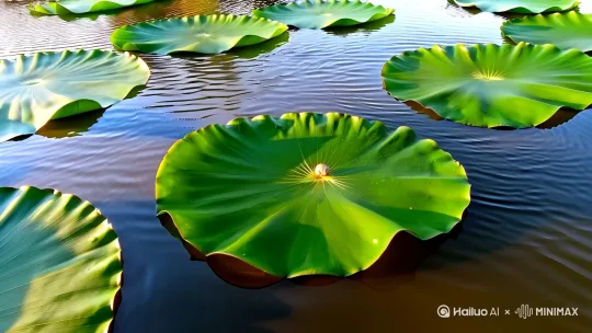 为“小蜗牛在荷叶上睡觉”这个场景配一个视频，可以考虑以下元素来营造一个宁静、温馨的氛围：

### 视频构思：

1. **背景音乐**：
   - 选择轻柔、舒缓的音乐，比如钢琴曲或自然音效（如微风声、流水声），以增强宁静的氛围。

2. **画面元素**：
   - **荷叶**：从远处缓缓拉近，展示一片宽大的荷叶，荷叶上有晶莹的露珠，在阳光下闪闪发光。
   - **小蜗牛**：镜头慢慢聚焦到荷叶上的一只小蜗牛，它正蜷缩在荷叶的中心，壳上可能还沾着几滴露水。
   - **周围环境**：展示荷叶周围的环境，比如池塘里的水波轻轻荡漾，偶尔有几只小鱼游过，或者远处的蜻蜓在水面上点水。

3. **镜头运用**：
   - **慢动作**：使用慢动作展示小蜗牛慢慢爬到荷叶上，然后蜷缩起来准备睡觉。
   - **特写镜头**：对荷叶上的露珠、小蜗牛的触角和壳进行特写，突出细节和质感。
   - **俯视镜头**：从上方俯视，展示荷叶和小蜗牛在池塘中的位置，给人一种宁静和安全的感觉。

4. **色彩和光线**：
   - 使用柔和的自然光，营造出清晨或傍晚的温暖氛围。
   - 荷叶的绿色和小蜗牛的棕色形成对比，突出主体。

5. **音效**：
   - 除了背景音乐，还可以加入一些自然音效，比如蛙鸣、鸟叫、水波声等，增强场景的真实感。

### 视频结构：

1. **开场**：
   - 从远处展示池塘的全景，然后镜头慢慢拉近到一片荷叶。
   
2. **发展**：
   - 展示小蜗牛从荷叶边缘慢慢爬到中心，触角轻轻摆动。
   
3. **高潮**：
   - 小蜗牛蜷缩在荷叶上，露珠在阳光下闪闪发光，背景音乐达到柔和的高潮。
   
4. **结尾**：
   - 镜头慢慢拉远，展示小蜗牛在荷叶上安然入睡，池塘恢复宁静。

### 示例视频平台：
- **YouTube**：可以上传到YouTube，并使用合适的标签和描述来吸引观众。
- **Instagram**：适合短小精悍的视频片段，可以搭配优美的文字说明。
- **TikTok**：可以制作一个简短的版本，利用平台的特效和音效。

希望这个构思能帮助你制作出一个美丽而宁静的视频！如果你有其他想法或需要进一步的建议，随时告诉我。 by Hailuo AI Video Generator