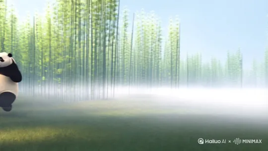 熊猫打太极，成大极宗师。 by Hailuo AI Video Generator