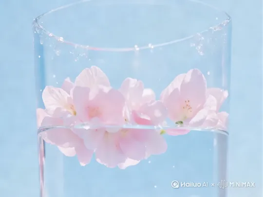 气泡水缓缓冒出其气泡，画面保持不变，镜头不变 by Hailuo AI Video Generator