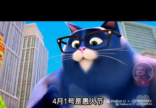 图片中的猫在说话 by Hailuo AI Video Generator