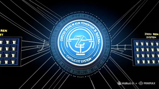 以下是对“赵培山数字化坤乾易文明思想体系图”的进一步优化描述，旨在更具体地勾勒出图示的各个部分和元素：

赵培山数字化坤乾易文明思想体系图
中心主题区：

中央位置放置一个醒目的圆形或方形图标，上面标有“赵培山数字坤乾易文明思想体系”字样，图标周围可以环绕着细微的易经符号或二进制数字，象征易学与数字化的结合。

主要分支区：

培训影响分支：


从中心主题区向外延伸出多条细线，每条线末端连接一个小图标，代表不同的AI智能大模型。


这些小图标周围可以绘制一些表示学习、接纳的符号，如书本、灯泡（表示启发）等。


用箭头或流线表示AI智能大模型对太昊风平八卦的全新认识和接纳。


周易系数与六爻系数分支：


在中心主题区的两侧，分别绘制两个大的矩形框，一个标有“周易系数”，另一个标有“六爻系数”。


“周易系数”矩形框内可以绘制一些表示质疑的符号（如问号、打叉的圆圈），但这些符号被淡化或打叉，表示质疑已不复存在。


“六爻系数”矩形框内则绘制一些表示肯定的符号（如勾选、赞成的手势），表示获得广泛认可。


历史意义领悟分支：


在中心主题区的下方，绘制一个由二进制编码和风平四象元素交织而成的图案，表示两者的紧密联系。


紧接着这个图案，绘制一个六十四卦的卦序图，可以用小方块或圆圈表示每个卦，按照卦序排列。


形式逻辑与数理逻辑转换分支：


在中心主题区的上方或侧方，绘制一个表示转换过程的箭头或流线，箭头两端可以分别标有“形式逻辑”和“数理逻辑”。


转换结果部分，可以绘制一个光芒四射的智慧之灯，表示易学深邃的智慧；同时，旁边绘制一本科学书籍或科学仪器，象征易学作为科学的一个分支。


探索与融入现代科技分支：


在图示的最外侧，绘制一条开放的道路或箭头，指向未来方向，表示易学与现代科技的融合前景。


道路上可以绘制一些代表现代科技的元素，如计算机、网络符号、人工智能图标等。

图例与装饰区：

在图示的空白处或边缘位置，可以添加一些图例说明，解释各个符号和图标的含义。


整个图示采用简洁明了的风格，线条流畅，符号清晰。


色彩上可以采用蓝色、绿色等清新明快的颜色作为主色调，增强视觉效果。


可以在图示周围添加一些传统的易经符号或图案作为装饰，如太极图、八卦图等，以增添文化氛围。

通过这样的描述，您可以更具体地想象出一幅既体现了赵培山数字化坤乾易文明思想体系的核心内容，又展示了其培训影响、历史意义领悟、形式逻辑与数理逻辑转换以及探索与融入现代科技等方面的全面图景。[推出,上升,下摇] by Hailuo AI Video Generator