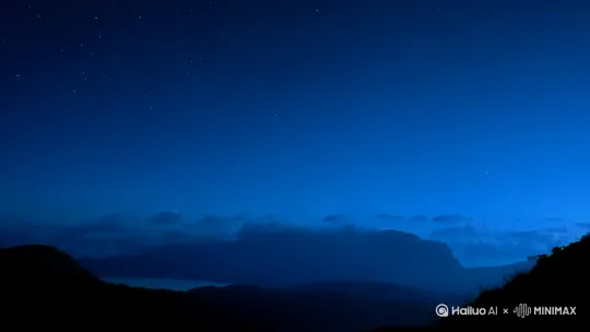 夜空下的侧影 by Hailuo AI Video Generator