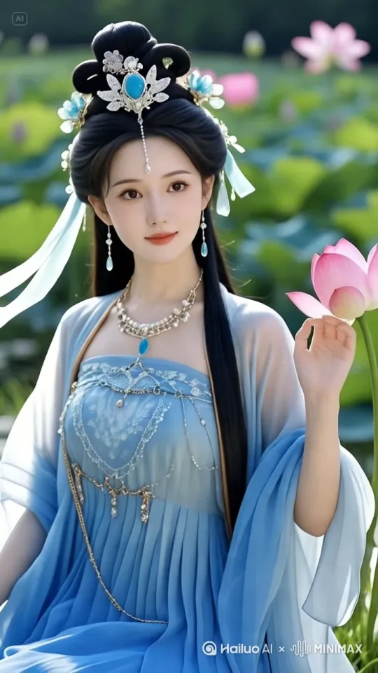 [左移,推进,右摇]中国风古风舞蹈。 by Hailuo AI Video Generator