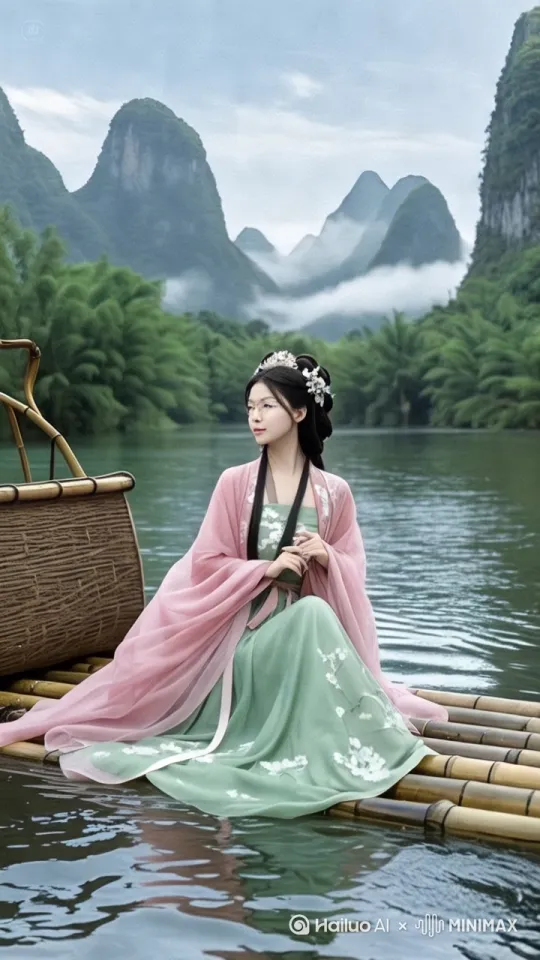让照片中景物人物都动起来，生成人物带着眼镜真实视频 by Hailuo AI Video Generator