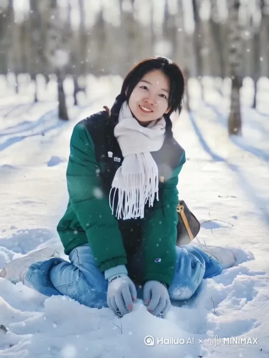 在雪中翩翩起雾 by Hailuo AI Video Generator