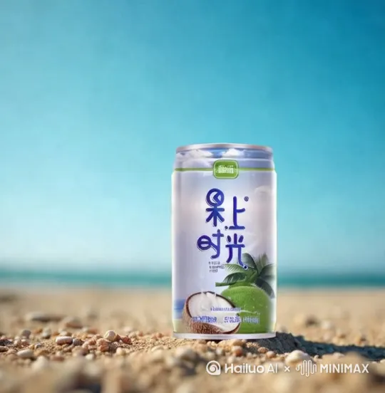 [变焦拉远]在纯净的天空下，罐突然爆开，缤纷的小雏菊和玫瑰花夹杂着薯片喷涌而出，花瓣与薯片以慢动作四散飘落饮料瓶的正面 by Hailuo AI Video Generator