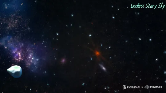 小小宇航员探索宇宙 背景音乐 无尽星空  by Hailuo AI Video Generator