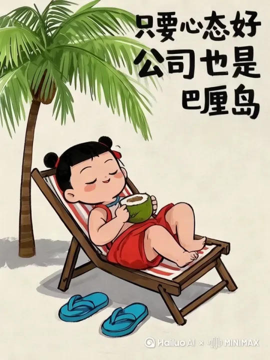 假期工作也是像在度假 by Hailuo AI Video Generator