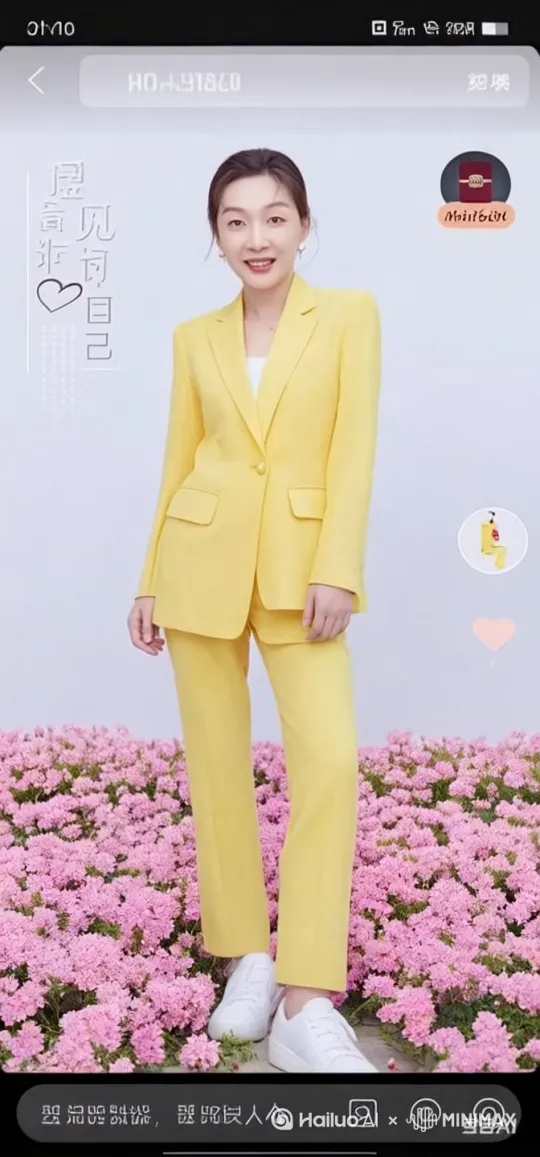 镜头跟随人物，高清动作表演，照片中的人物突然来了一个扫堂腿，接着旱地拔葱，打着极快的拳脚腾空而起，拳脚伴随着随气旋飞扬的花瓣旋转武动，动作迅速，最后张开双臂稳稳落地， by Hailuo AI Video Generator