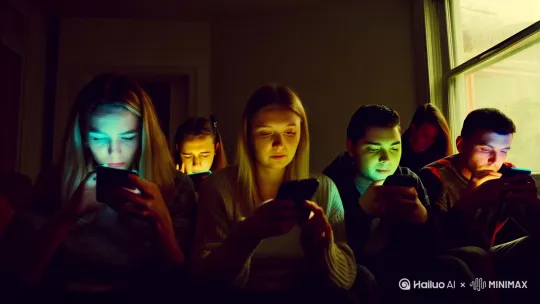 有些人刷手机，熬大夜时，精神的很那，偏把通风换气当耳旁风 by Hailuo AI Video Generator