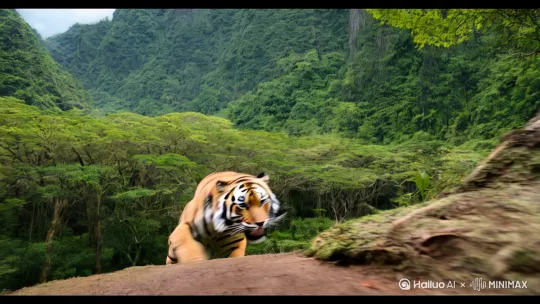 [推出,上升,下摇]武松打虎 by Hailuo AI Video Generator