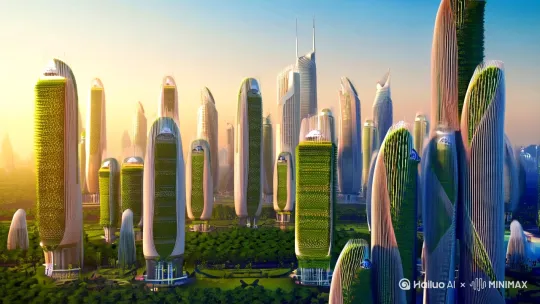 好的！为了帮助你制作一个关于湖南省涟源市2070年未来城市发展场景的短视频，我们可以从多个角度进行构思，确保内容既充满未来感，又贴近生活。以下是一个详细的脚本大纲，供你参考：

### 1. **开场镜头：俯瞰城市全景**
   - **画面描述**：从高空俯瞰涟源市，现代化的城市天际线在晨曦中熠熠生辉。高楼大厦之间，绿意盎然的空中花园和垂直农场错落有致。
   - **旁白**（温暖且充满希望的语气）："欢迎来到2070年的涟源市，一个充满活力与创新的未来之城。"

### 2. **智能交通系统**
   - **画面描述**：无人驾驶的电动汽车在空中和地面有序穿梭，空中轨道列车在城市上空划过一道道优美的弧线。交通信号灯由智能系统控制，车辆自动避让行人。
   - **旁白**："智能交通系统让出行变得更加便捷和安全。无人驾驶汽车和空中轨道列车让城市交通无拥堵，无污染。"

### 3. **绿色建筑与可持续发展**
   - **画面描述**：城市中的建筑外墙覆盖着太阳能板和垂直绿化，雨水收集系统和风能发电装置随处可见。居民在屋顶花园中种植蔬菜和花卉。
   - **旁白**："绿色建筑和可持续发展理念深入人心。每一栋建筑都是一个小型的生态系统，为城市提供清洁能源和新鲜空气。"

### 4. **智能社区与公共服务**
   - **画面描述**：社区服务中心提供智能医疗、教育和娱乐服务。居民通过虚拟现实设备进行远程医疗咨询，孩子们在智能教室里学习。
   - **旁白**："智能社区让生活更加便利。远程医疗、智能教育和虚拟现实技术让每一个居民都能享受到高质量的公共服务。"

### 5. **科技创新与产业发展**
   - **画面描述**：高科技产业园内，机器人与人类员工协同工作，3D打印技术应用于制造业，生物科技实验室中科学家们正在进行基因编辑研究。
   - **旁白**："科技创新是城市发展的核心动力。机器人、3D打印和生物科技等前沿技术在这里蓬勃发展，为城市带来无限可能。"

### 6. **文化与生活**
   - **画面描述**：城市文化中心举办各种艺术展览和音乐会，居民在公园中散步、骑行，享受悠闲的午后时光。传统与现代文化在这里交融。
   - **旁白**："文化与生活在这里和谐共生。传统与现代文化交相辉映，为居民提供丰富多彩的精神食粮。"

### 7. **结尾镜头：未来展望**
   - **画面描述**：夜幕降临，城市的灯光璀璨夺目，星空与城市交相辉映。孩子们在广场上嬉戏，老人们在长椅上闲聊。
   - **旁白**："2070年的涟源市，是一个充满希望与梦想的未来之城。让我们共同期待，这座城市的明天会更加美好。"
   - **画面渐暗，出现字幕**："涟源市，2070年，一个可持续发展的未来。"

### 8. **附加元素**
   - **背景音乐**：选择一首充满希望和未来感的背景音乐，增强视频的感染力。
   - **特效**：适当加入一些未来科技的特效，如全息投影、虚拟现实等，增强视觉效果。

希望这个脚本大纲能帮助你制作出一个充满创意和未来感的短视频 by Hailuo AI Video Generator