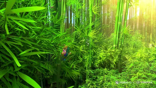 大熊猫和哪吒吃面 by Hailuo AI Video Generator