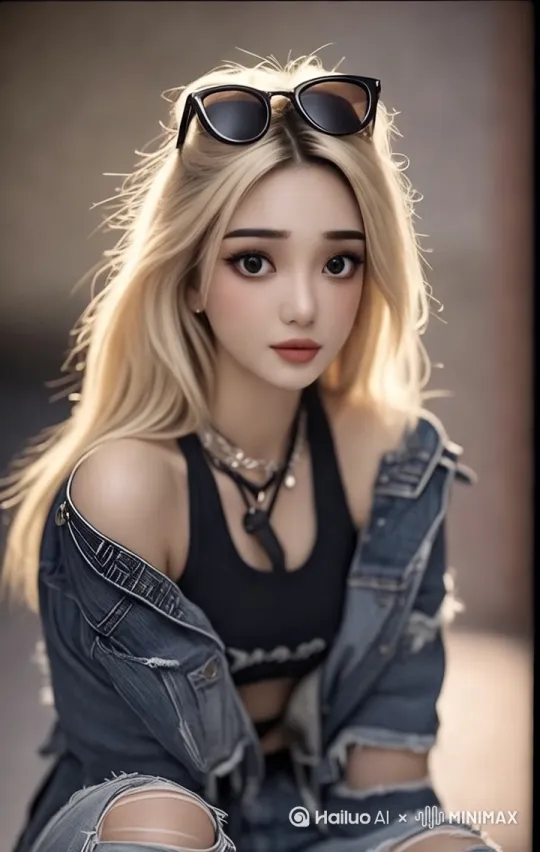 美头发头发飘，嘴巴好像在跟我说话。 by Hailuo AI Video Generator