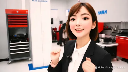 我是海湾石油养护汇友车服主播慧慧，主要从事机油小保养，洗车美容推广工作。 by Hailuo AI Video Generator