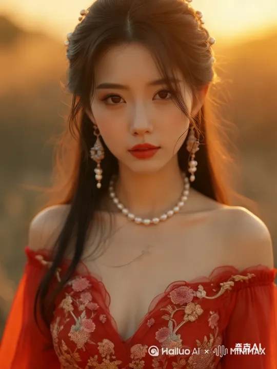[左移,右摇,跟随]让她动起来 眼睛眨一眨 自然一点 精致一点 by Hailuo AI Video Generator
