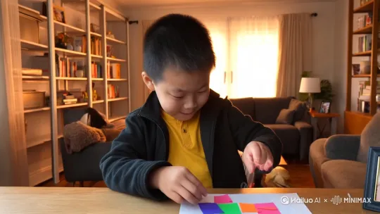 在家里面活动 by Hailuo AI Video Generator
