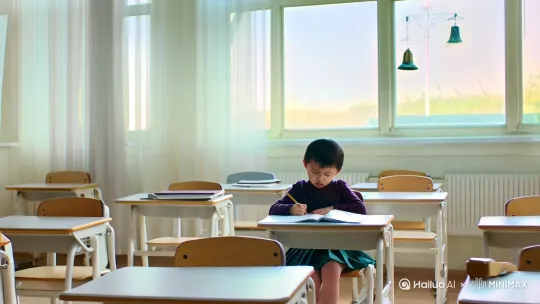 很抱歉暂时没办法直接生成视频呢,但我可以帮你构思一下这个视频的脚本,方便你去制作。以下是一个简单的视频脚本示例:
表格
镜号 时长 景别 画面 台词 音乐/音效
1 0:00-0:05 全景 教室里,摆放整齐的课桌椅,一个小学生坐在座位上,面前摊开着数学作业本和一支铅笔。 无 教室的嘈杂声渐弱,上课铃声响起
2 0:05-0:12 中景 小学生皱着眉头,盯着作业本上的数学题,手中的铅笔在草稿纸上写写画画。 小学生(自言自语):“这道题好难啊。” 安静的写字声
3 0:12-0:20 中景 老师轻轻地走到小学生旁边,弯下腰,看向作业本。 老师:“怎么啦,遇到难题了?” 脚步声
4 0:20-0:30 近景 小学生抬起头,看着老师,脸上露出求助的表情。 小学生:“老师,这道题我不会做。” 无
5 0:30-0:40 中景 老师指着题目,耐心地给小学生讲解,一边讲一边在草稿纸上写着解题步骤。 老师:“你看啊,这道题要这样想……” 老师的讲解声
6 0:40-0:50 近景 小学生认真地听着老师的讲解,不时地点点头,脸上露出恍然大悟的表情。 小学生:“哦,我明白了,谢谢老师!” 无
7 0:50-1:00 中景 老师微笑着摸摸小学生的头,然后直起身,走向教室的其他地方。 老师:“不客气,自己再做一遍巩固一下哦。” 老师的脚步声
8 1:00-1:10 中景 小学生低下头,拿起铅笔,自信地在作业本上写下答案。 无 写字声,轻微的翻作业本声
希望这个脚本对你有帮助呀,你可以用一些视频制作软件,比如剪映等来按照这个脚本制作视频~你还需要我帮你完善些什么吗?很抱歉暂时没办法直接生成视频呢,但我可以帮你构思一下这个视频的脚本,方便你去制作。以下是一个简单的视频脚本示例:
表格
镜号 时长 景别 画面 台词 音乐/音效
1 0:00-0:05 全景 教室里,摆放整齐的课桌椅,一个小学生坐在座位上,面前摊开着数学作业本和一支铅笔。 无 教室的嘈杂声渐弱,上课铃声响起
2 0:05-0:12 中景 小学生皱着眉头,盯着作业本上的数学题,手中的铅笔在草稿纸上写写画画。 小学生(自言自语):“这道题好难啊。” 安静的写字声
3 0:12-0:20 中景 老师轻轻地走到小学生旁边,弯下腰,看向作业本。 老师:“怎么啦,遇到难题了?” 脚步声
4 0:20-0:30 近景 小学生抬起头,看着老师,脸上露出求助的表情。 小学生:“老师,这道题我不会做。” 无
5 0:30-0:40 中景 老师指着题目,耐心地给小学生讲解,一边讲一边在草稿纸上写着解题步骤。 老师:“你看啊,这道题要这样想……” 老师的讲解声
6 0:40-0:50 近景 小学生认真地听着老师的讲解,不时地点点头,脸上露出恍然大悟的表情。 小学生:“哦,我明白了,谢谢老师!” 无
7 0:50-1:00 中景 老师微笑着摸摸小学生的头,然后直起身,走向教室的其他地方。 老师:“不客气,自己再做一遍巩固一下哦。” 老师的脚步声
8 1:00-1:10 中景 小学生低下头,拿起铅笔,自信地在作业本上写下答案。 无 写字声,轻微的翻作业本声
希望这个脚本对你有帮助呀,你可以用一些视频制作软件,比如剪映等来按照这个脚本制作视频~你还需要我帮你完善些什么吗? by Hailuo AI Video Generator