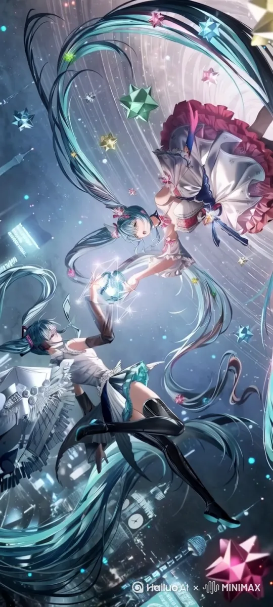 头发飘动，眨眼睛，裙子飘动 by Hailuo AI Video Generator