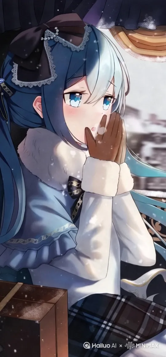 头发飘动，眨眼睛，衣服飘动 by Hailuo AI Video Generator