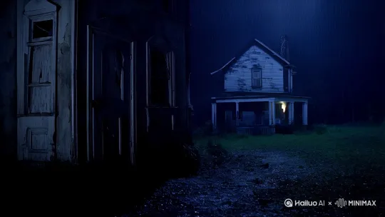 故事标题：《午夜的回声》

在一个风雨交加的夜晚，一座古老的小镇上，有一栋被人们遗忘的旧宅。这栋宅子已经废弃多年，窗户破碎，门板松动，仿佛是时间的痕迹，也像是某种不可名状的恐惧的印记。

镇上的居民们流传着一个传说，每当午夜时分，旧宅里就会传出一阵阵凄厉的哭声和脚步声，仿佛有鬼魂在里面徘徊。尽管如此，没有人敢于接近那栋宅子，更没有人敢于在午夜时分去探寻真相。

然而，这个传说并没有阻止一个名叫艾米的年轻女子的好奇心。艾米是个自由作家，专门撰写各种神秘和超自然现象的故事。她听说了这个传说后，便决定亲自去那座旧宅探个究竟。

午夜时分，艾米带着手电筒和笔记本，独自一人来到了旧宅前。她推开门，吱呀一声，门板仿佛在诉说着久远的故事。艾米深吸一口气，迈入了黑暗之中。

屋内布满了灰尘，家具已经腐朽，只有雨水从破碎的窗户滴落，发出清脆的声响。艾米打开手电筒，光束在墙壁上舞动，她开始记录下所见的一切。

突然，一阵冷风从背后袭来，艾米感到一股寒意。她转过身，却发现原本空无一人的走廊尽头，似乎有个人影在晃动。艾米揉了揉眼睛，再次看去，人影却不见了。

她的心跳加速，但她告诉自己这不过是风的恶作剧。艾米继续前行，来到了宅子的中心，一个宽敞的大厅。就在她准备记录下大厅的细节时，一阵哭声突然响起，声音凄厉，充满了悲伤和绝望。

艾米感到一股强大的力量将她包围，她试图逃跑，但脚步却无法移动。哭声越来越近，仿佛就在耳边。艾米闭上眼睛，试图平静自己的心情，她开始低声念起自己知道的所有驱邪咒语。

就在艾米快要放弃的时候，哭声戛然而止，她感到那股力量消失了。她睁开眼睛，发现大厅中央的地板上，有一块木板松动了。艾米鼓起勇气，走过去，用力推开那块木板。

木板下，是一个小小的密室，里面放着一个破旧的木箱。艾米打开木箱，里面是一本日记，记录了一个女孩生前的点点滴滴。原来，这个女孩在旧宅中孤独地生活，最终因病去世，她的灵魂无法安息，才有了这些传说。

艾米将日记带回家，经过研究，她发现女孩生前的愿望是希望能有人记得她，她的故事。艾米决定将这个故事写成一本书，让女孩的愿望得以实现。

从那以后，午夜的旧宅再也没有传出过哭声，而艾米的书也成为了畅销之作，女孩的故事被人们铭记，她的灵魂终于得到了安息。 by Hailuo AI Video Generator
