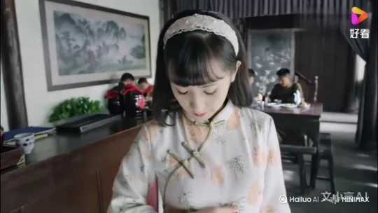 穿着白色旗袍女孩脱掉 by Hailuo AI Video Generator