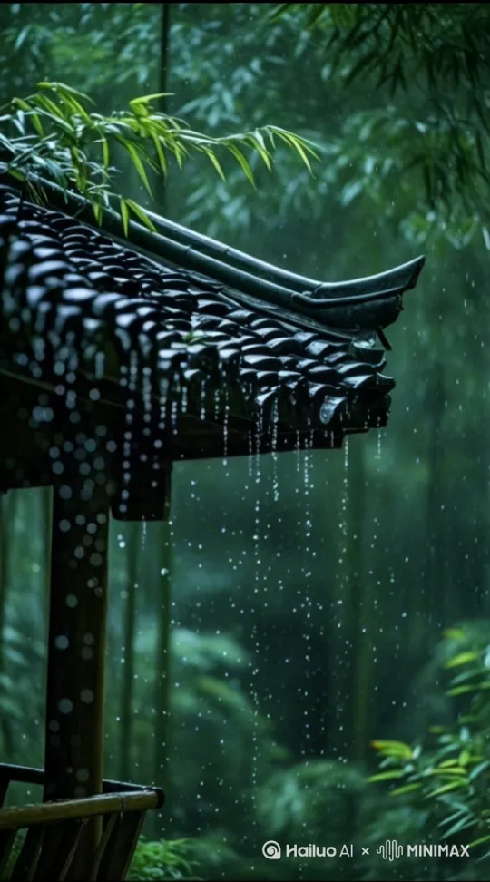 竹林 春雨 by Hailuo AI Video Generator