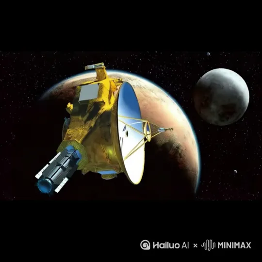 人类乘坐飞船进入太空。[跟随] by Hailuo AI Video Generator