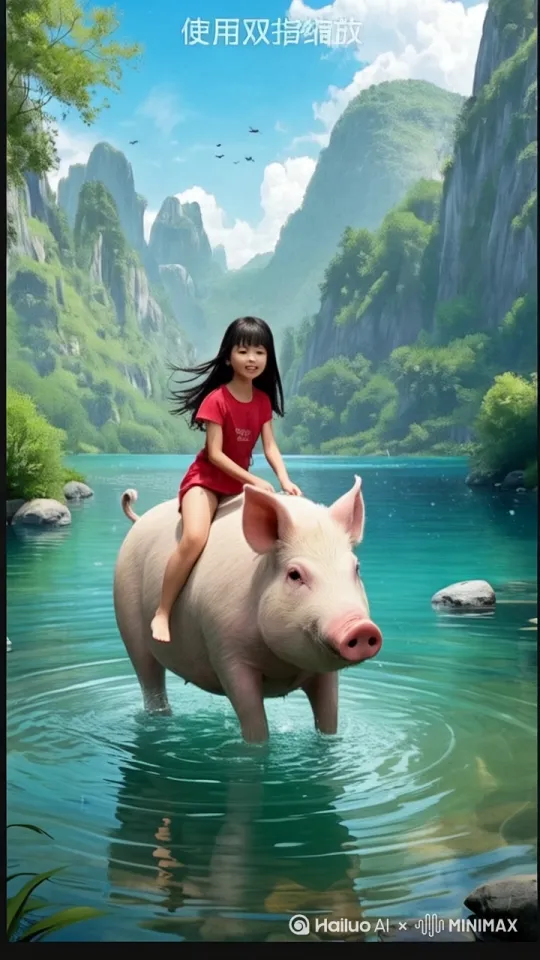 镜头移动，动态跟随，让每个人都用中国的轻功向山顶快速奔跑、疯狂奔跑、大幅度跳跃 by Hailuo AI Video Generator