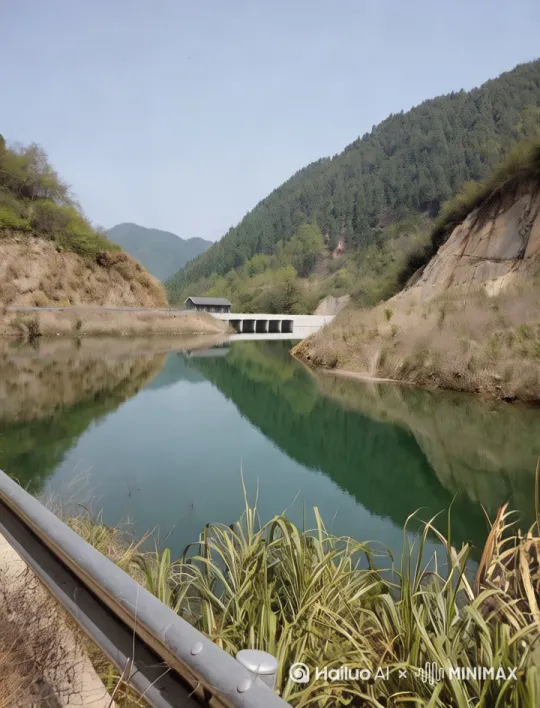 快速高空跟踪镜头移动，无人机视角，一个超现实的高速梦境序列，相机紧密跟踪，相机从略高位置到俯视角紧密跟踪，从左后方向前方移动，随着角色迅速穿越原图水面场景，环境是动态的，快速变化，美女像仙女一样飞在空中，轻松到在空中滑行，双臂向两侧伸展，头部向前捕捉平滑水平飞行的感觉。头发衣服随风摇摆。下面有原图风景 by Hailuo AI Video Generator