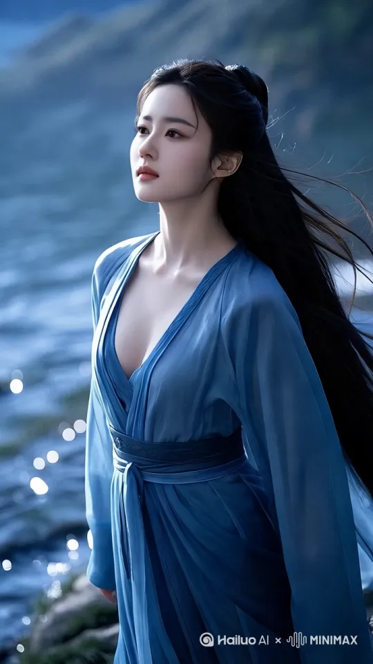 美女翩翩起舞[右移,左摇,跟随] by Hailuo AI Video Generator