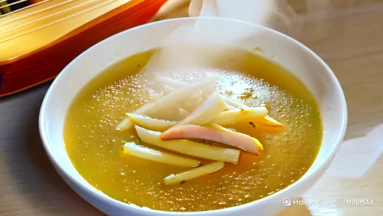 江南名菜「腌笃鲜」保姆级教程！一口鲜掉眉毛的春日限定美味🌿

---

### **【视频大纲】**
**1. 开场（5-10秒）**  
- **画面**：热气腾腾的腌笃鲜特写（慢镜头），金黄的汤色、嫩笋、咸肉微微颤动。  
- **台词/字幕**：*“春天必吃的一口鲜！腌笃鲜，江南人的春日仪式感～”*  
- **背景音乐**：轻柔的中国风纯音乐（如古筝/琵琶）。

---

**2. 食材准备（20-30秒）**  
- **镜头1**：案板上整齐摆放食材（咸肉、鲜排骨/五花肉、春笋、百叶结、莴笋等）。  
- **镜头2**：手部特写清洗春笋，刀切笋块（突出“咔嚓”清脆声）。  
- **台词/字幕**：  
  *“食材：咸肉（灵魂！）、鲜肉、春笋、百叶结、葱姜”*  
  *“Tip：咸肉提前浸泡1小时去盐！”*

---

**3. 焯水去腥（15-20秒）**  
- **镜头1**：冷水锅中放入鲜肉、咸肉、姜片，沸腾后撇浮沫（慢镜头水花翻滚）。  
- **镜头2**：焯水后的肉块捞出，清水冲洗特写。  
- **字幕**：*“鲜肉咸肉双拼，鲜味加倍！”*

---

**4. 炖煮过程（40-60秒）**  
- **镜头1**：砂锅中放入肉块、春笋、葱结，倒入热水（水花溅起慢动作）。  
- **镜头2**：大火煮沸后转小火，锅盖缝隙中热气袅袅升起（氛围感特写）。  
- **字幕/台词**：*“小火慢炖1小时，让鲜味充分融合～”*  
- **穿插镜头**：计时器转动/窗外阳光移动（表现时间流逝）。

---

**5. 加入配菜（20秒）**  
- **镜头1**：开盖瞬间热气升腾，加入百叶结、莴笋块。  
- **镜头2**：汤勺轻轻搅动，食材在金黄汤汁中翻滚。  
- **字幕**：*“最后15分钟加配菜，保持脆嫩口感！”*

---

**6. 成品展示（15秒）**  
- **镜头1**：汤碗盛出，撒葱花，热汤浇淋（特写油星和葱花浮动）。  
- **镜头2**：勺子舀起汤+笋+肉，拉丝慢镜头（突出汤汁浓稠）。  
- **台词/字幕**：*“鲜到掉眉毛！这一碗就是春天的味道啊～”*

---

**7. 结尾互动（5-10秒）**  
- **画面**：博主端起碗喝汤，满足微笑。  
- **字幕**：*“快艾特你的饭搭子给你做！”*  
- **背景**：温馨厨房或春日窗景。

---

### **【拍摄技巧】**  
1. **光线**：自然光（侧光/逆光）突出食材质感，暖色调增加食欲。  
2. **特写**：多拍食材纹理（笋的切口、肉块肌理）、沸腾气泡、热气动态。  
3. **音效**：切菜声、煮沸声、喝汤声增强代入感。  
4. **节奏**：步骤间用快速剪辑或转场动画衔接，避免冗长。

---

### **【后期制作建议】**  
- **滤镜**：食物模式（偏暖色，饱和度稍高）。  
- **字幕**：关键步骤用大字幕突出，搭配手写字体更亲切。  
- **BGM**：推荐使用轻快的中国风纯音乐（网易云搜索“古风美食”歌单）。

---

### **【小贴士】**  
1. 咸肉如果过咸，可延长浸泡时间或先煮10分钟再焯水。  
2 春笋提前焯水去涩味！  
3. 加一小勺料酒，汤更香醇～  

希望这个脚本能帮到你！如果需要更详细的步骤或 by Hailuo AI Video Generator