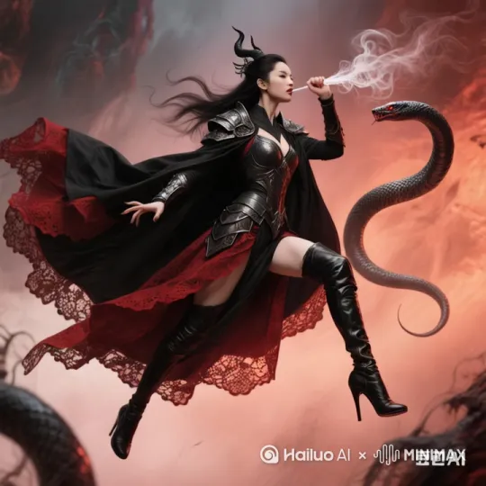 吸食魂魄蛇妖的魂魄 by Hailuo AI Video Generator