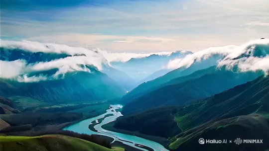 以下是基于张九龄《青溪》诗歌意境生成的3个分场景视频脚本设计,包含运镜控制与镜头语言分析:
---
### **场景一:入山寻溪**
**画面描述**:
航拍视角下,晨雾缭绕的黄花川山脉连绵起伏,一道青溪如银链穿行于山谷。镜头随溪水方向缓速推进,逐渐聚焦至山脚蜿蜒的溪流。
**运镜控制**:
- 开场用大范围航拍广角镜头(24mm),俯视山脉全景,云层流动感增强空灵感
- 镜头匀速下降至中景(50mm),溪流出现后改为侧向跟随运镜,模拟"逐水而行"的视线
- 加入轻微抖动模拟步行颠簸感,最后定格于溪流转弯处的浪花特写
---
### **场景二:溪转山回**
**画面描述**:
溪水在嶙峋山石间曲折奔流,镜头沿S型水道穿行,两岸峭壁时而遮挡视野,时而豁然开朗。
**运镜控制**:
- 使用手持云台第一视角(35mm),模拟人眼高度贴近水面移动
- 遇急弯时加速横摇镜头(90°转向),岩石遮挡处短暂黑场过渡
- 配合溪水声渐强渐弱,在"百里无趣途"处切换至俯瞰镜头(70mm)展示河道全貌
---
### **场景三:石喧松寂**
**画面描述**:
特写乱石堆中白浪迸溅,水珠飞溅至镜头形成朦胧前景;镜头抬升,穿过雾气展现后方静谧的墨绿色松林。
**运镜控制**:
- 低机位超广角(16mm)拍摄激流,1/1000高速快门凝固水花
- 机械臂垂直抬升运镜,焦平面从前景水珠虚化过渡到后景松林
- 松林段改用斯坦尼康稳定器平移(24mm),环境音从喧闹渐变为松涛声
---
影调设计建议:
场景1、场景2、场景3保持青冷色调(色温4500K),实现"客观自然-主观心境"的视觉转化。建议采用4:3画幅比例增强古典感,关键转场处可添加水墨晕染特效。 by Hailuo AI Video Generator