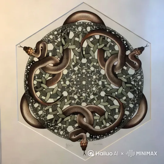 复杂的几何结构不断变化，仿佛在四维空间中展开。光影交错，空间扭曲，音效从四面八方传来，让你感受到一种前所未有的沉浸感。随着视频的推进，你将发现自己仿佛置身于一个无限扩展的宇宙中，时间和空间在这里失去了意义，只有无尽的探索与发现 by Hailuo AI Video Generator