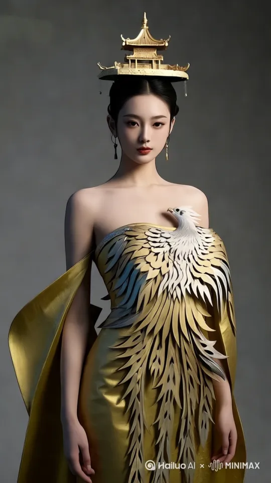 动作:模特走猫步,行走中双手叉腰,自然流畅且清晰地扭动腰肢展示身材,迷人微笑,笑不露齿,展现优雅气质表情:面带若有似无的古典气韵,眼神深邃勾人;灯光:动态光斑点缀背景,主光突出服饰光泽;运镜:跟拍运镜捕捉行走动态,偶尔穿插环绕镜头。 by Hailuo AI Video Generator